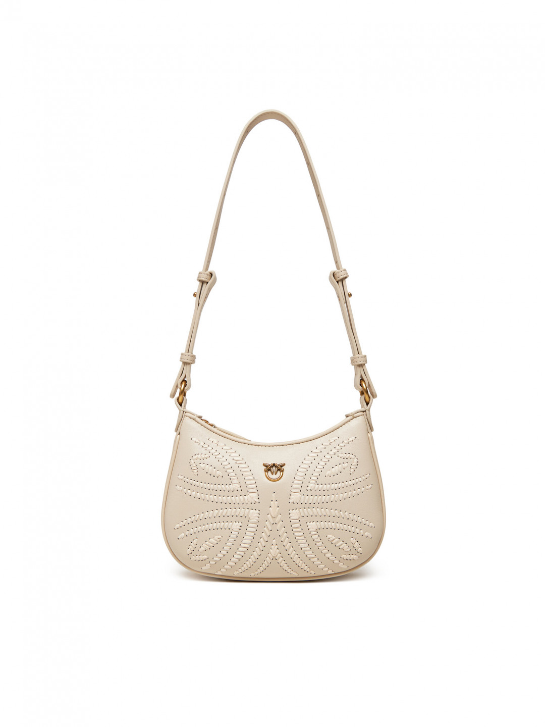PINKO Kabelka Half Moon Baby PE 25 PLTT 103538 A2C3 Écru